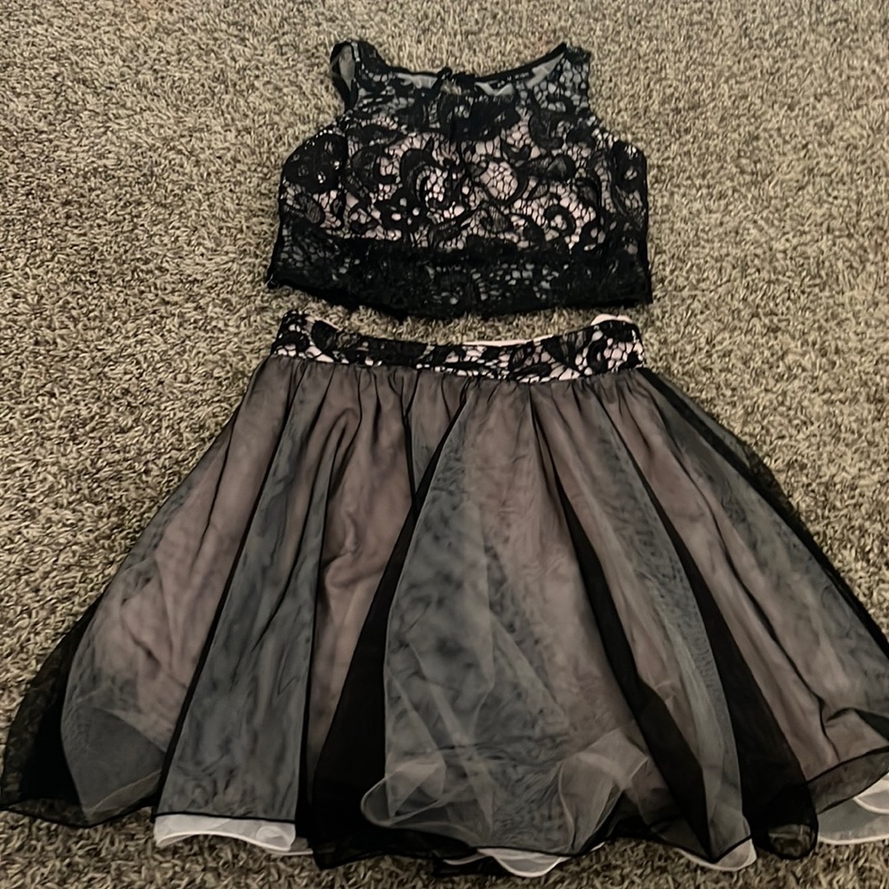 2 piece homecoming dress